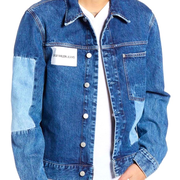 calvin klein patchwork jacket